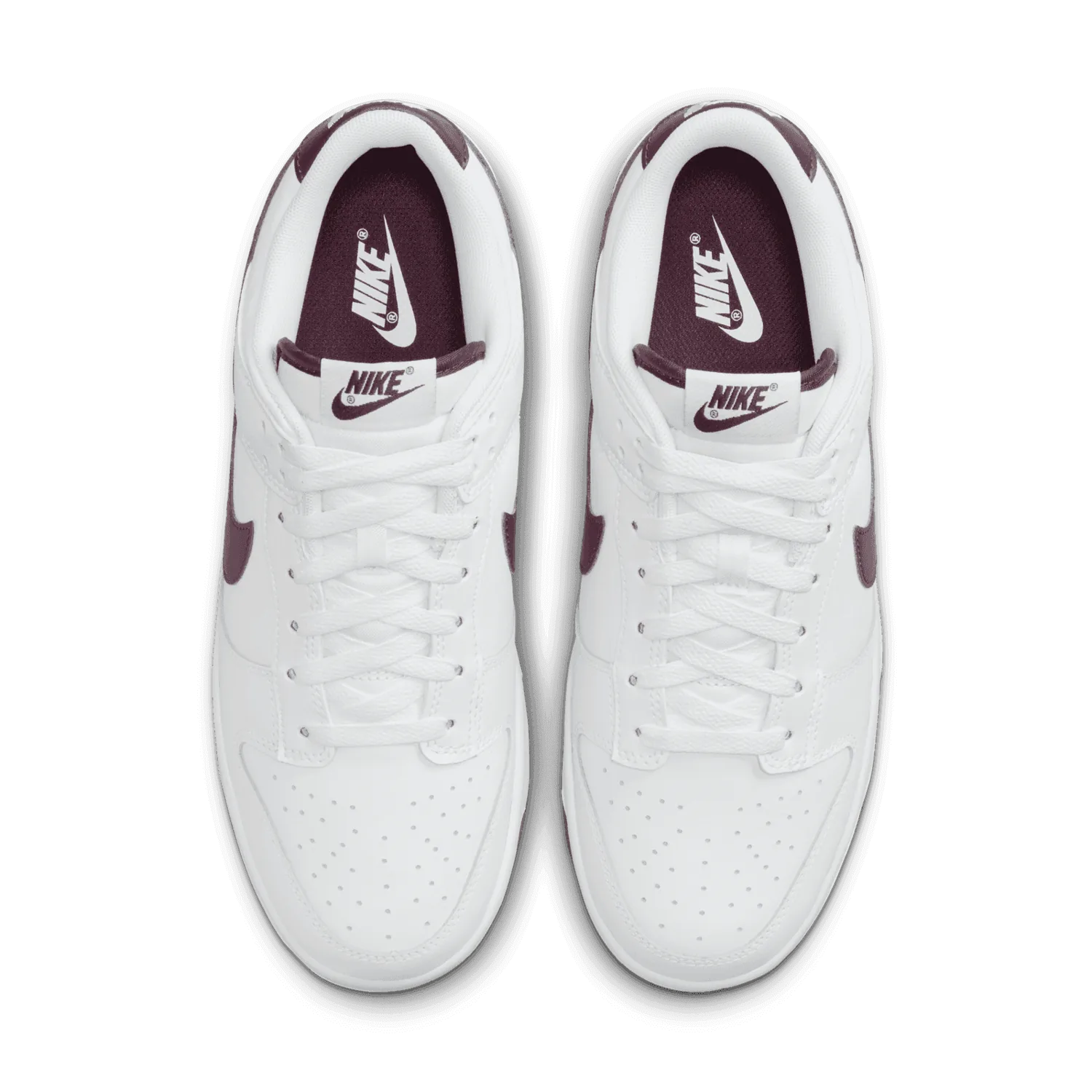 Nike Dunk Low White Night Maroon image 5