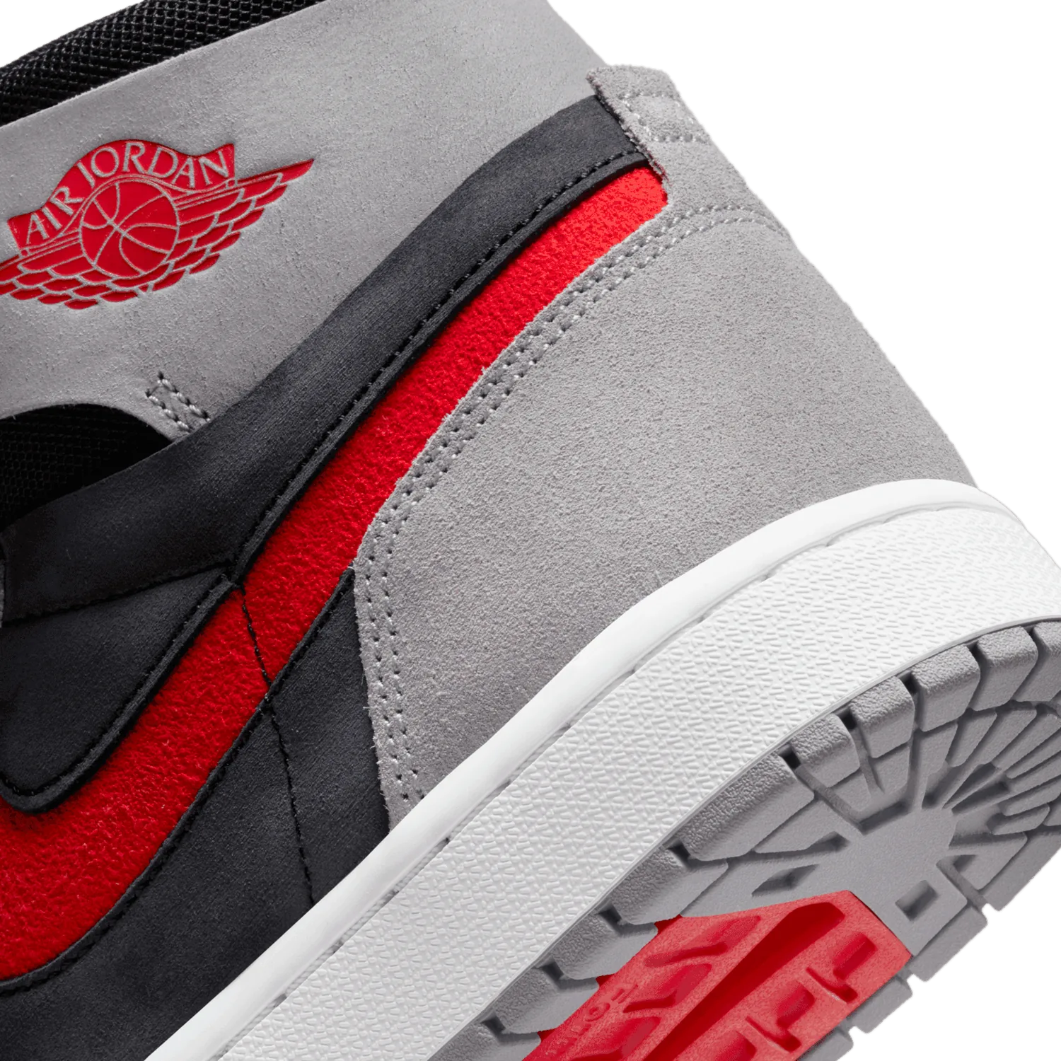 Air Jordan 1 High Zoom CMFT 2 Black Fire Red Cement image 7