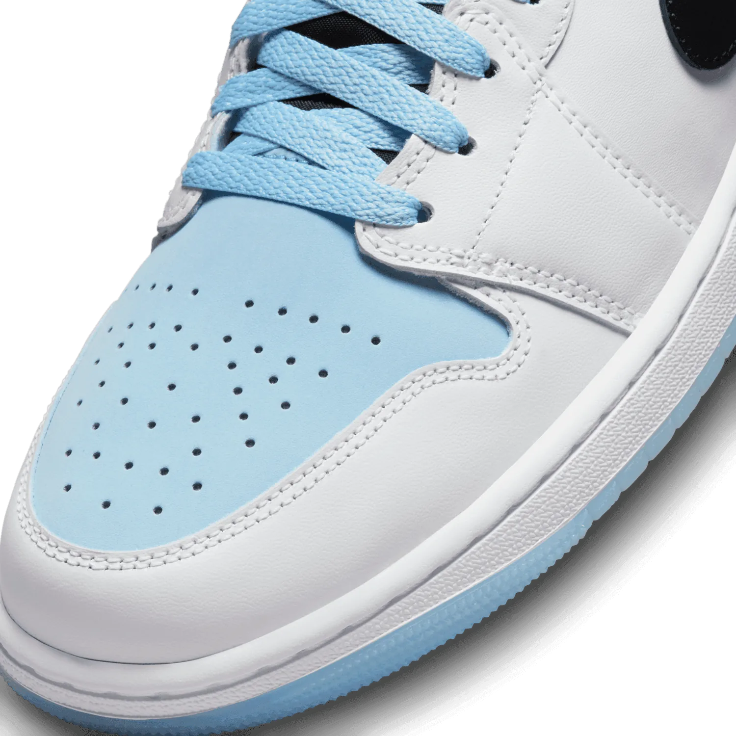 Air Jordan 1 Mid SE White Ice Blue Black image 6