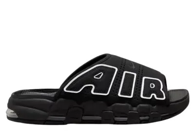 Nike Air More Uptempo Slide Black White