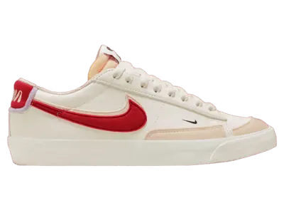 Nike Blazer Low 77 Retro Logo Sail Gym Red