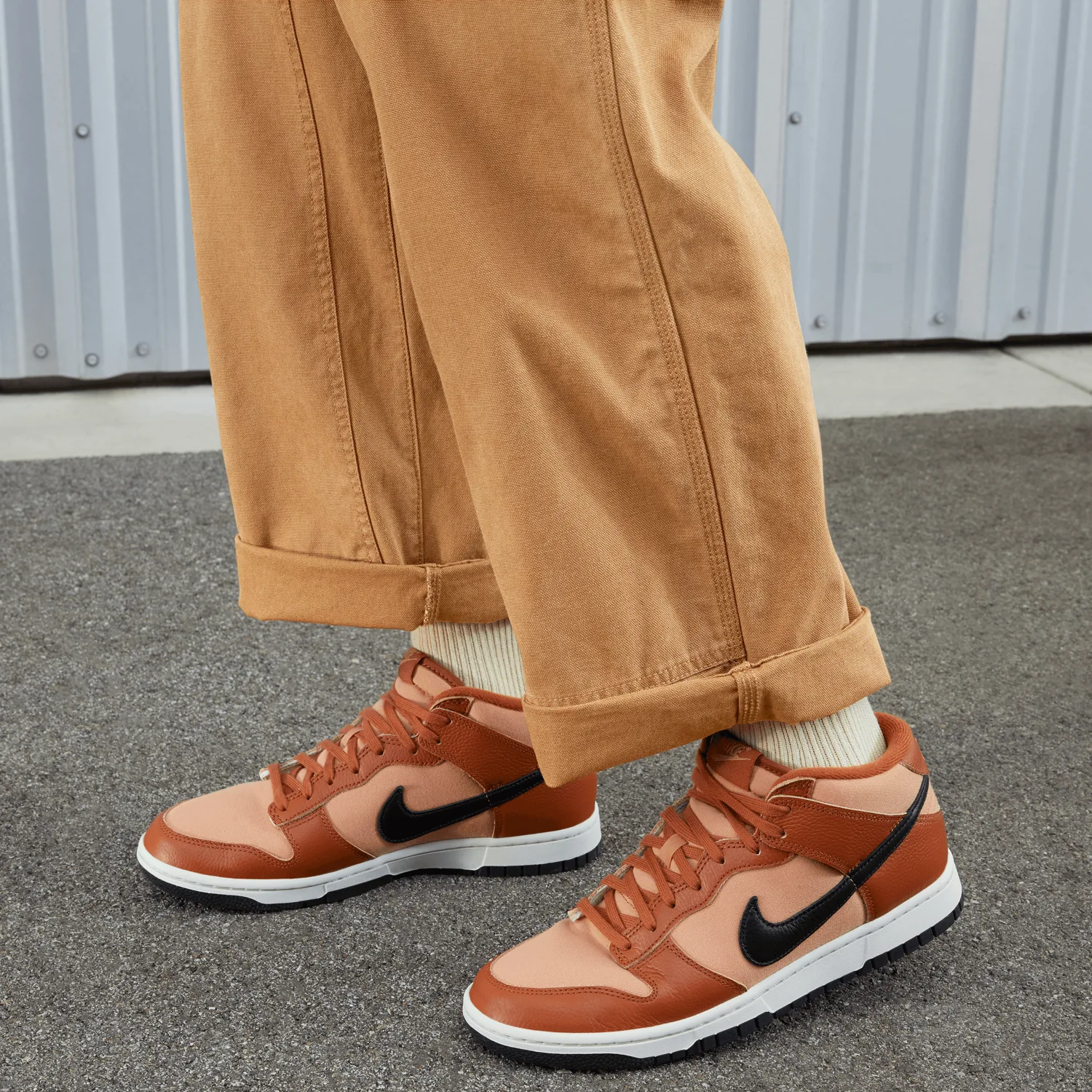 Nike Dunk Mid Amber Brown image 3