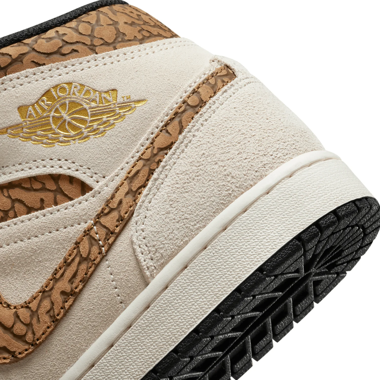 Air Jordan 1 Mid SE Elephant Print Light Orewood Brown image 7