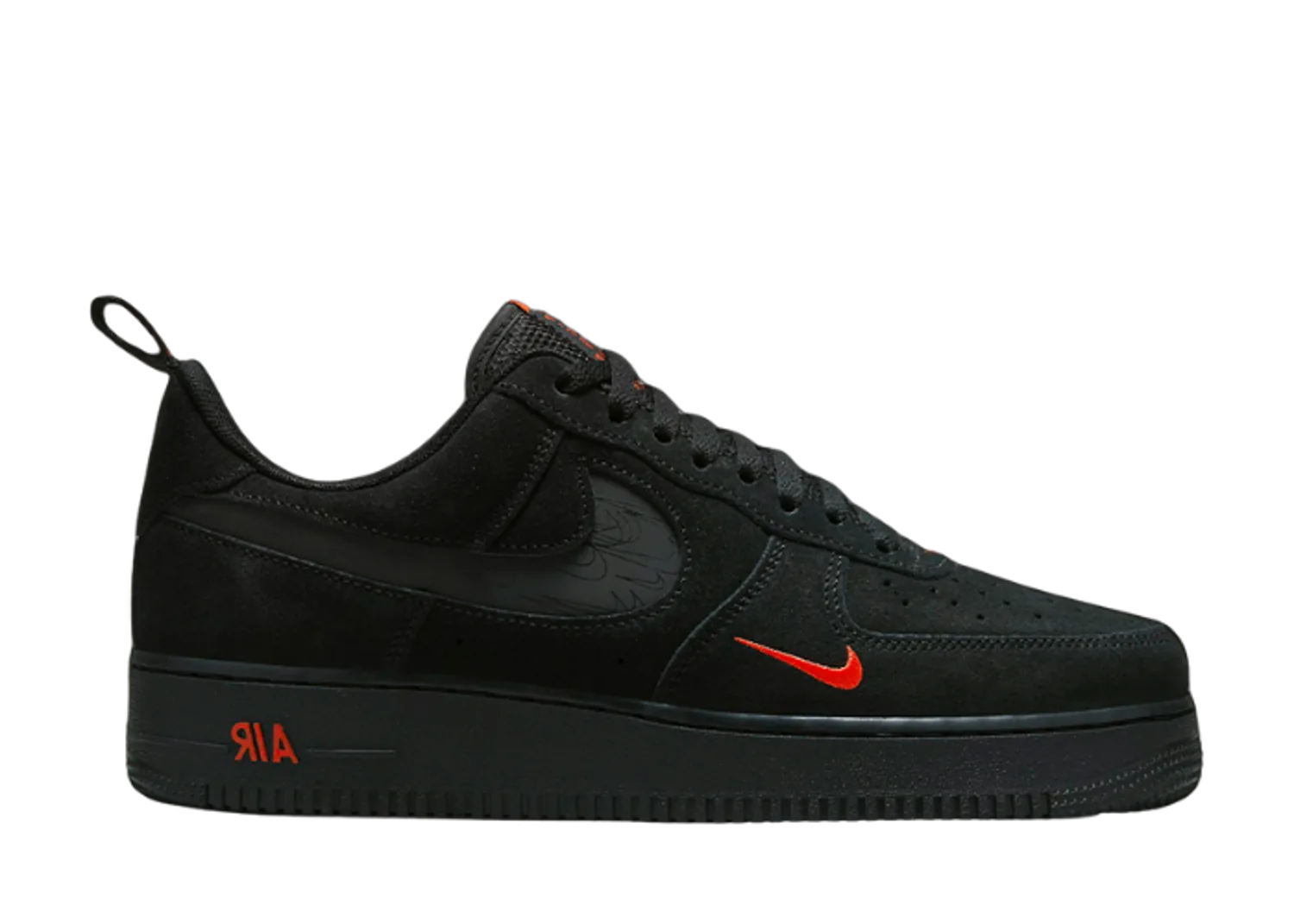 Nike Air Force 1 Low Multi-Swoosh Black Orange