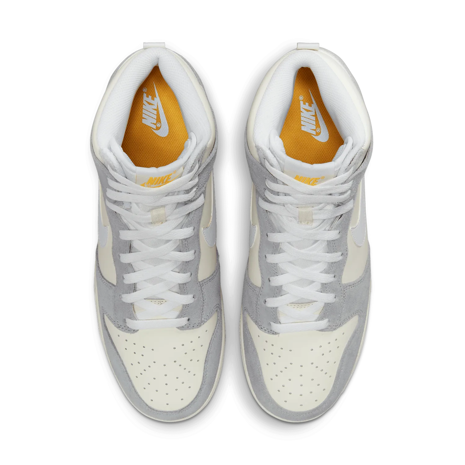 Nike Dunk High Grey Suede White image 3