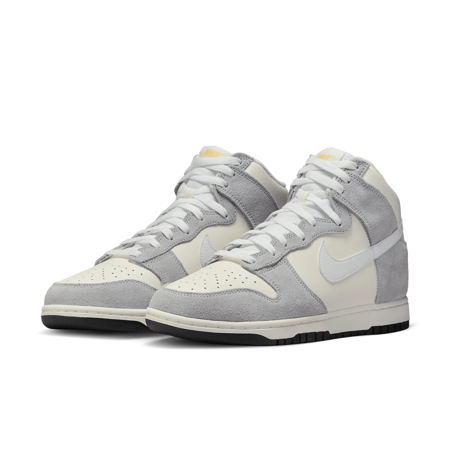 Nike Dunk High Grey Suede White image 4