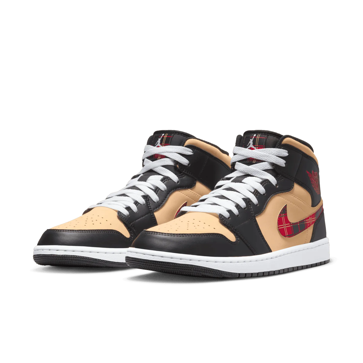 Air Jordan 1 Mid SE Tartan Swoosh image 4