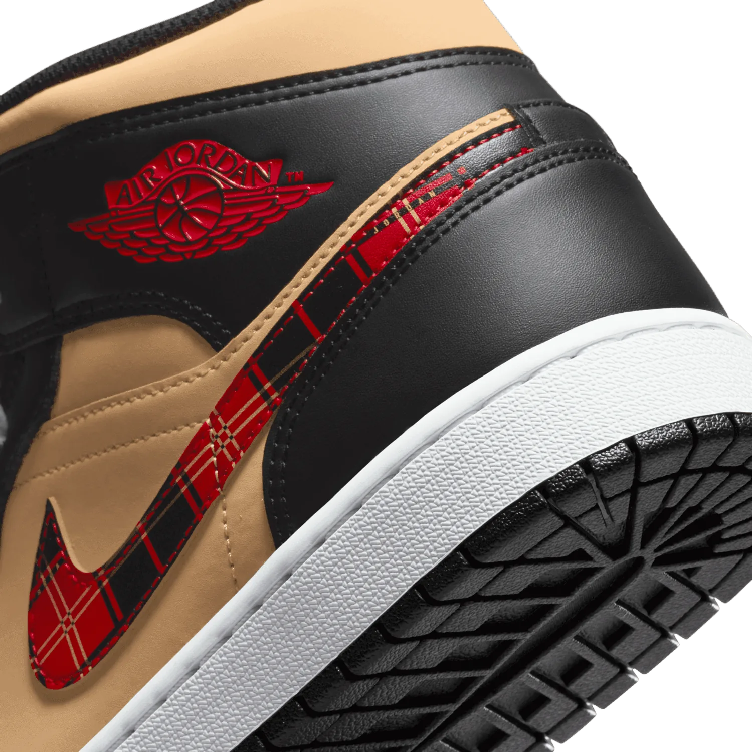 Air Jordan 1 Mid SE Tartan Swoosh image 7