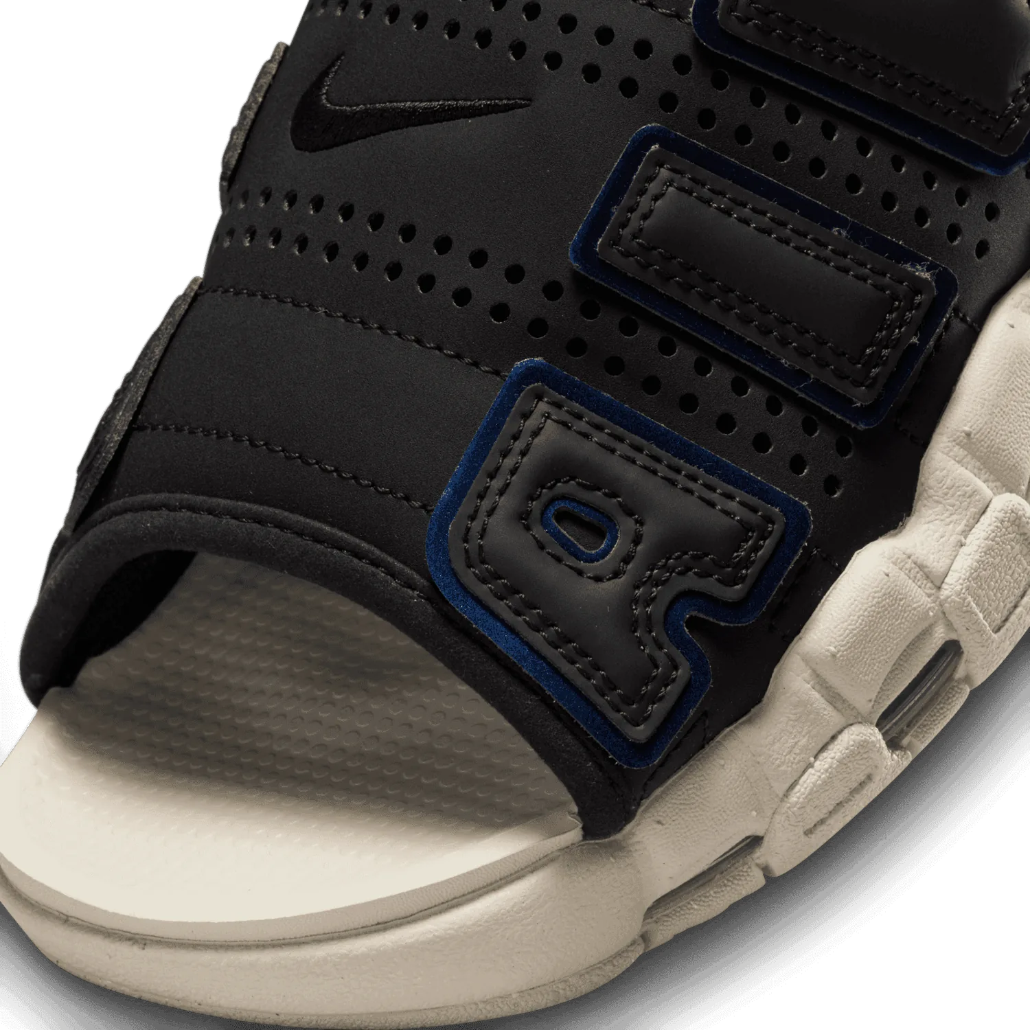 Nike Air More Uptempo Slide Black Multi-Color Sanddrift image 4