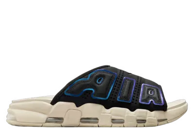 Nike Air More Uptempo Slide Black Multi-Color Sanddrift