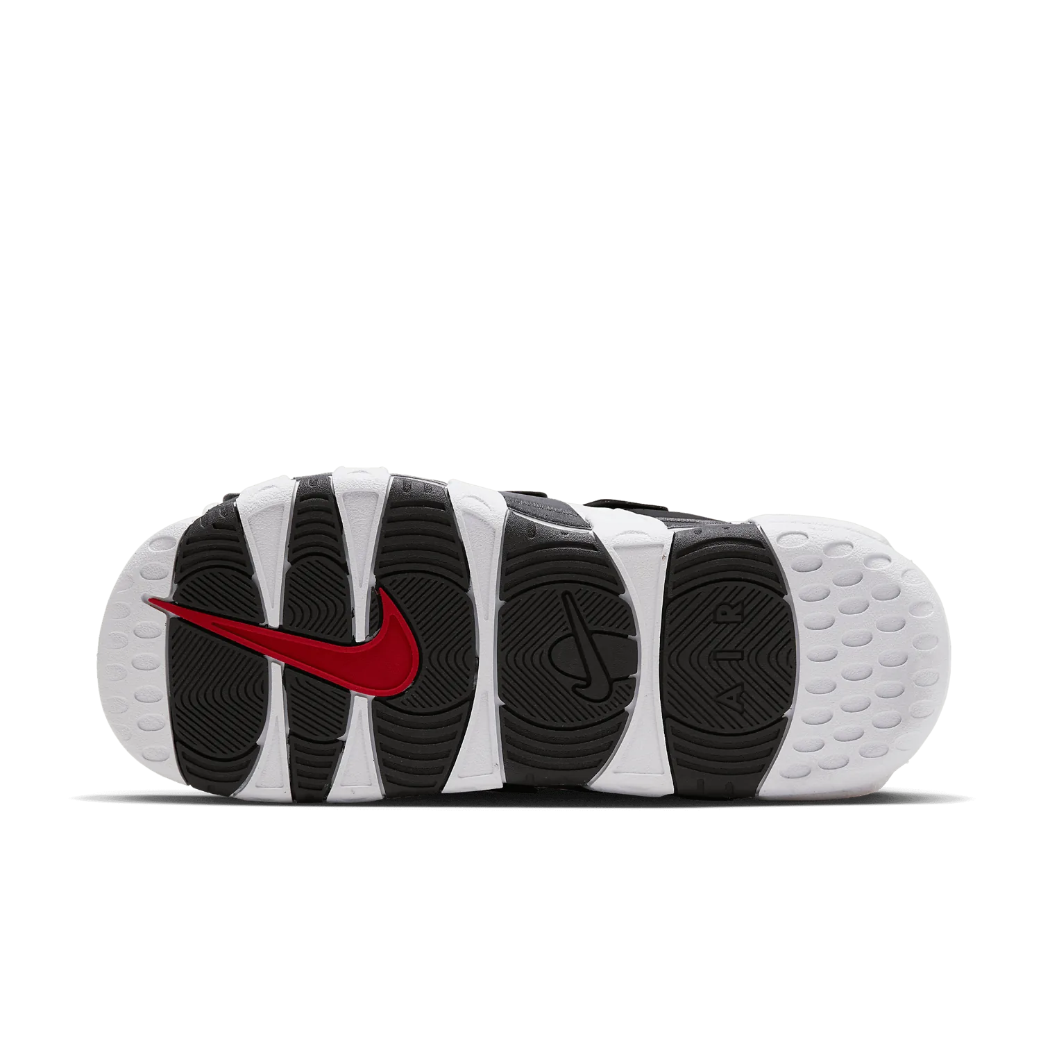 Nike Air More Uptempo Slide White Varsity Red Black image 2