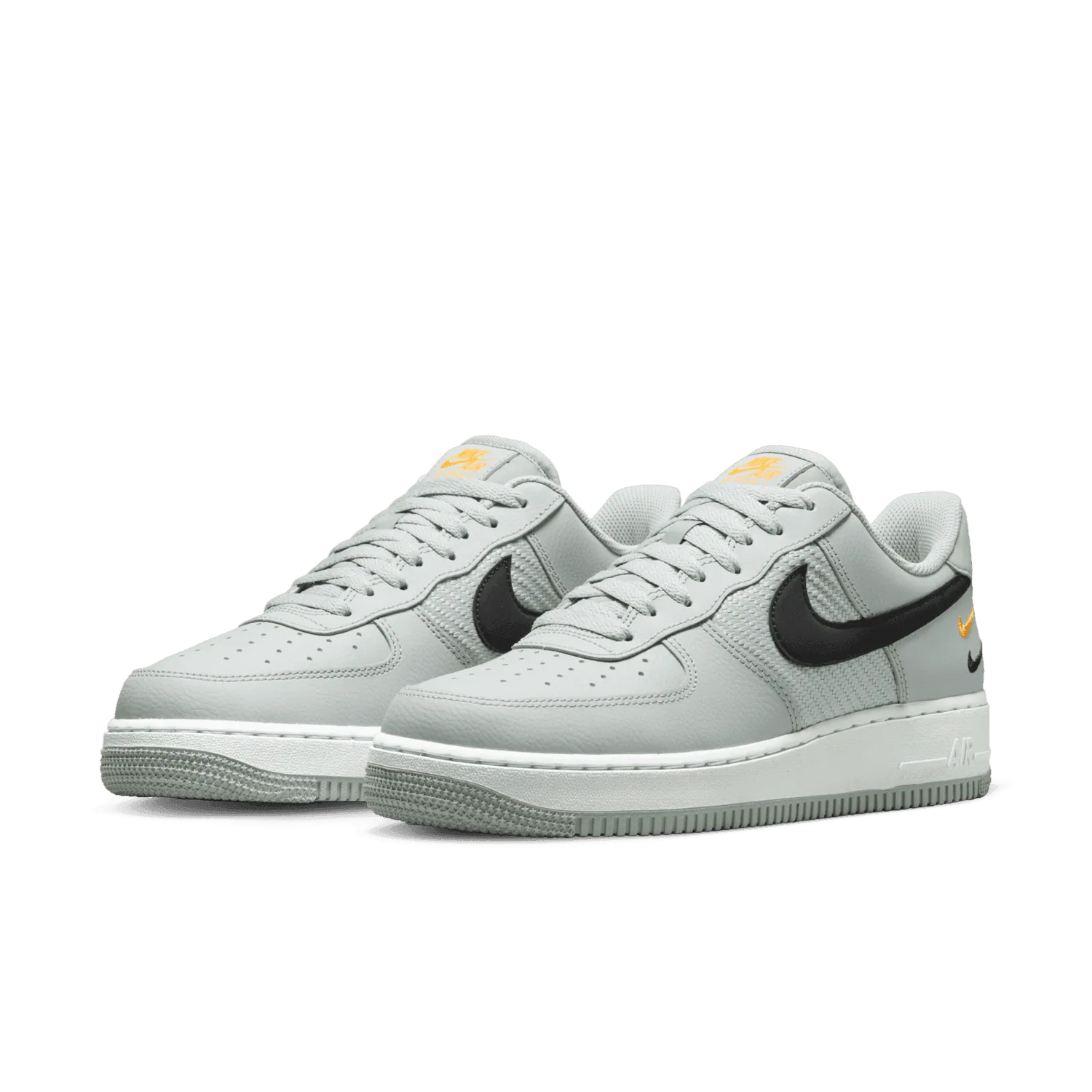 Nike Air Force 1 Low Wolf Grey Black University Gold image 4