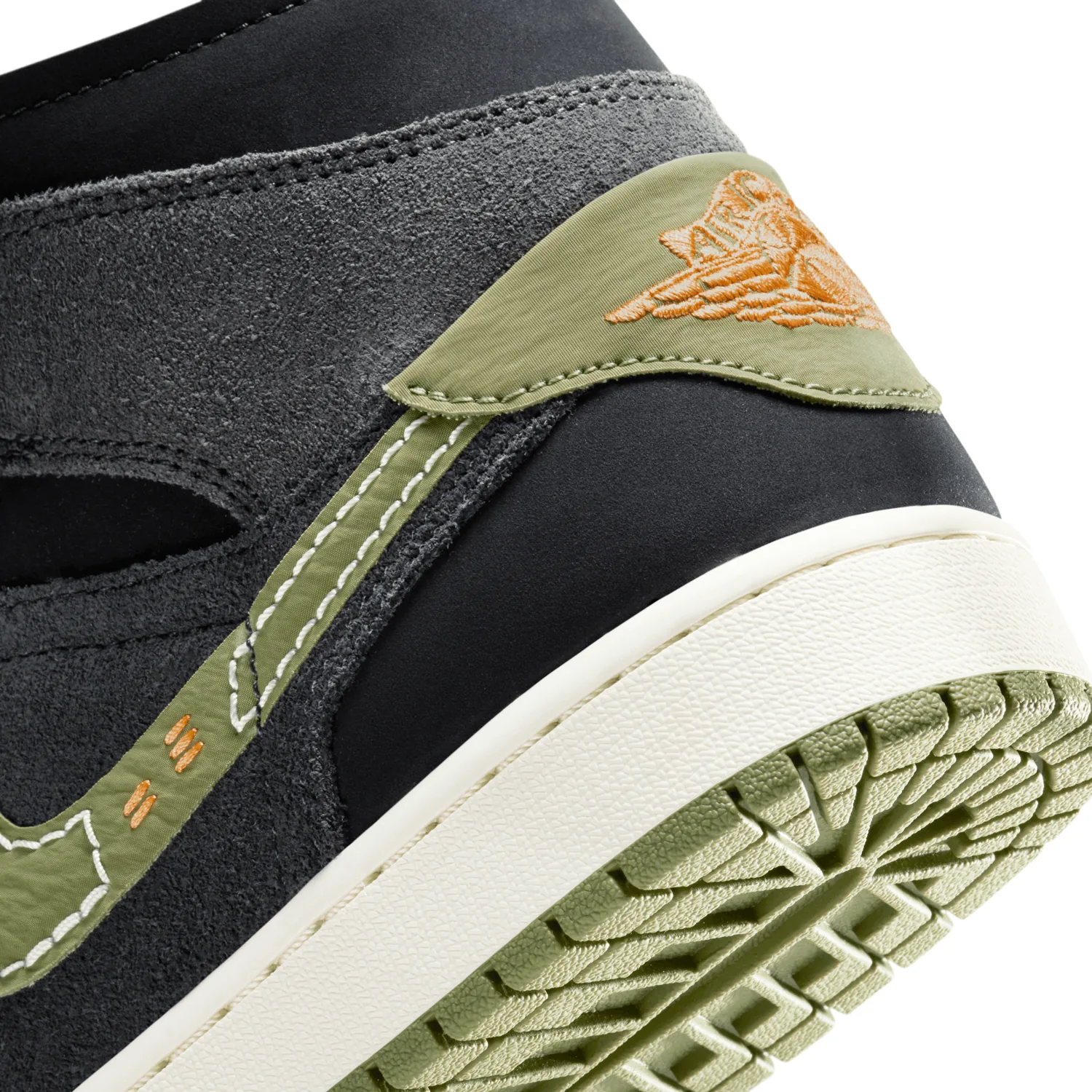 Air Jordan 1 Mid SE Craft Anthracite Sky J Light Olive image 3