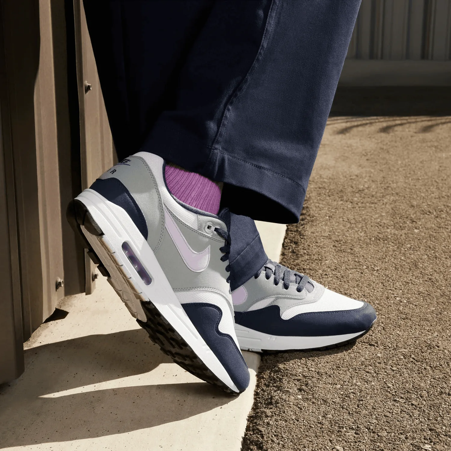 Nike Air Max 1 Football Grey Lilac Bloom