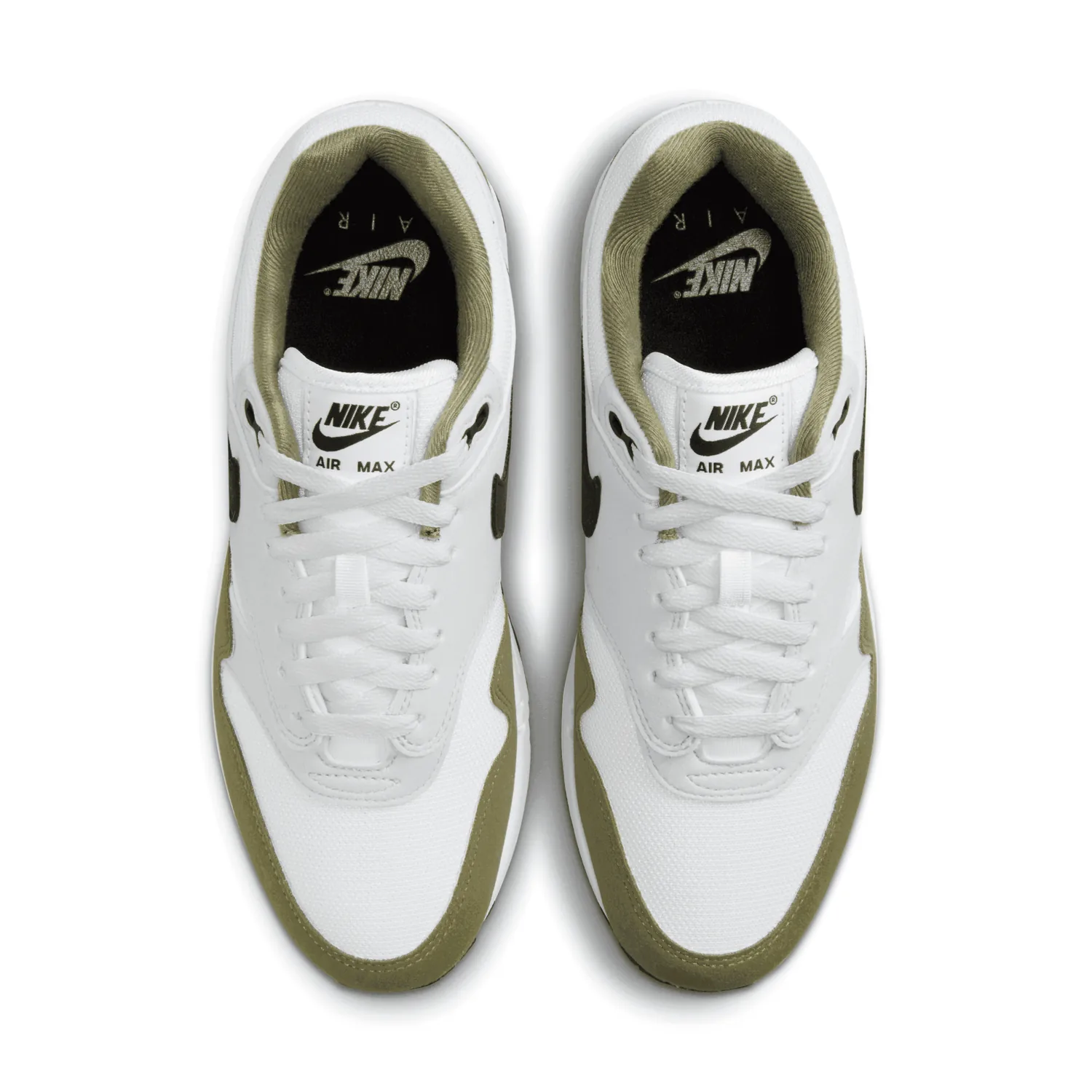 Nike Air Max 1 White Medium Olive image 4