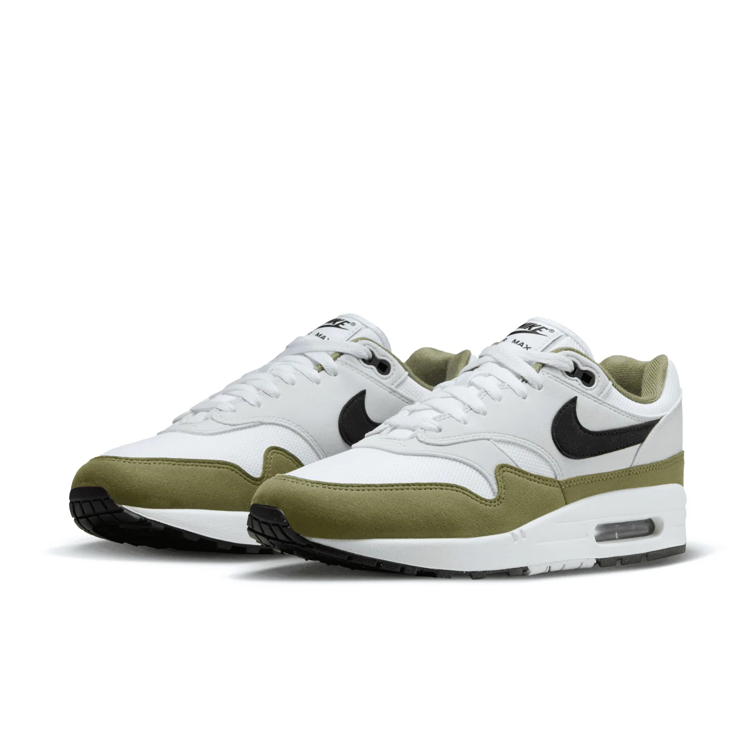 Nike Air Max 1 White Medium Olive image 5