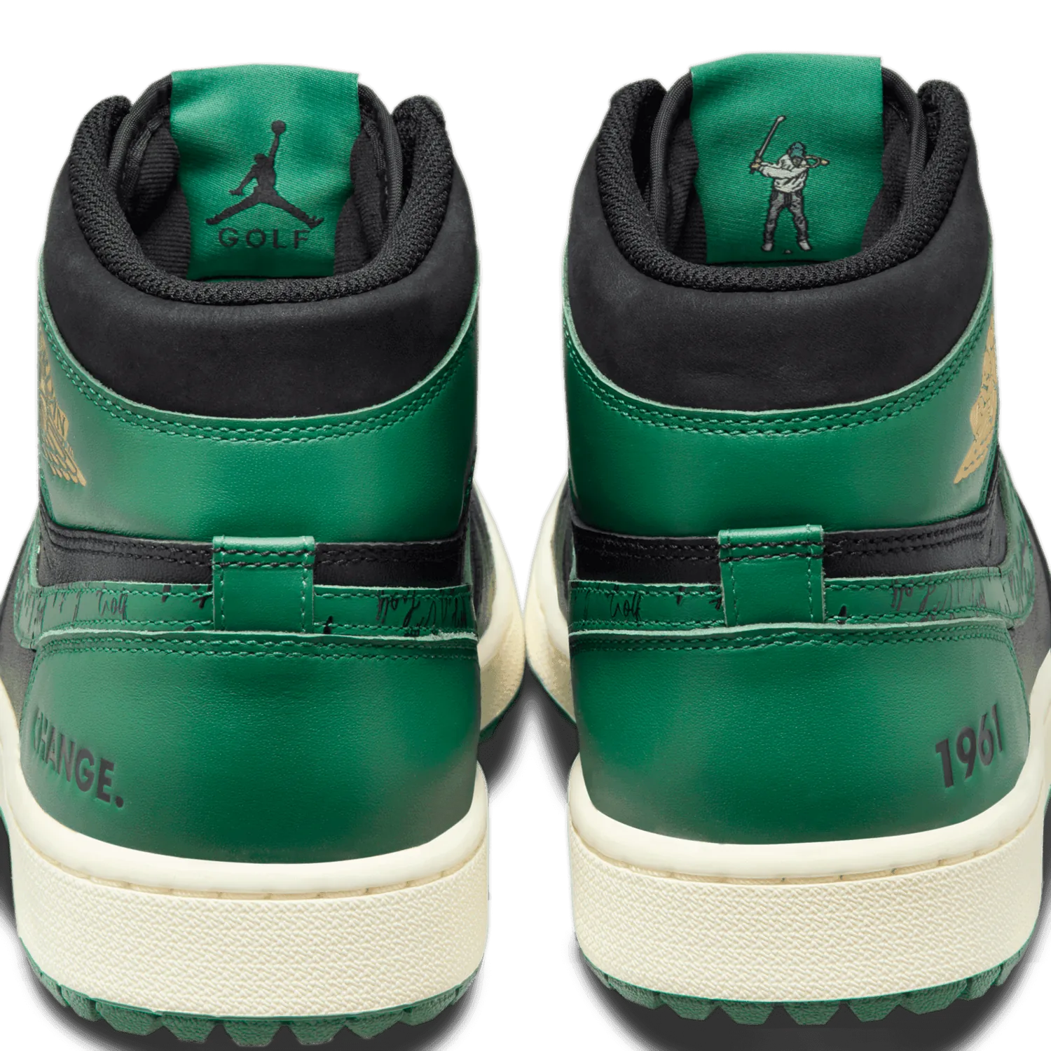 Air Jordan 1 High Eastside Golf 1961 Black Malachite image 2