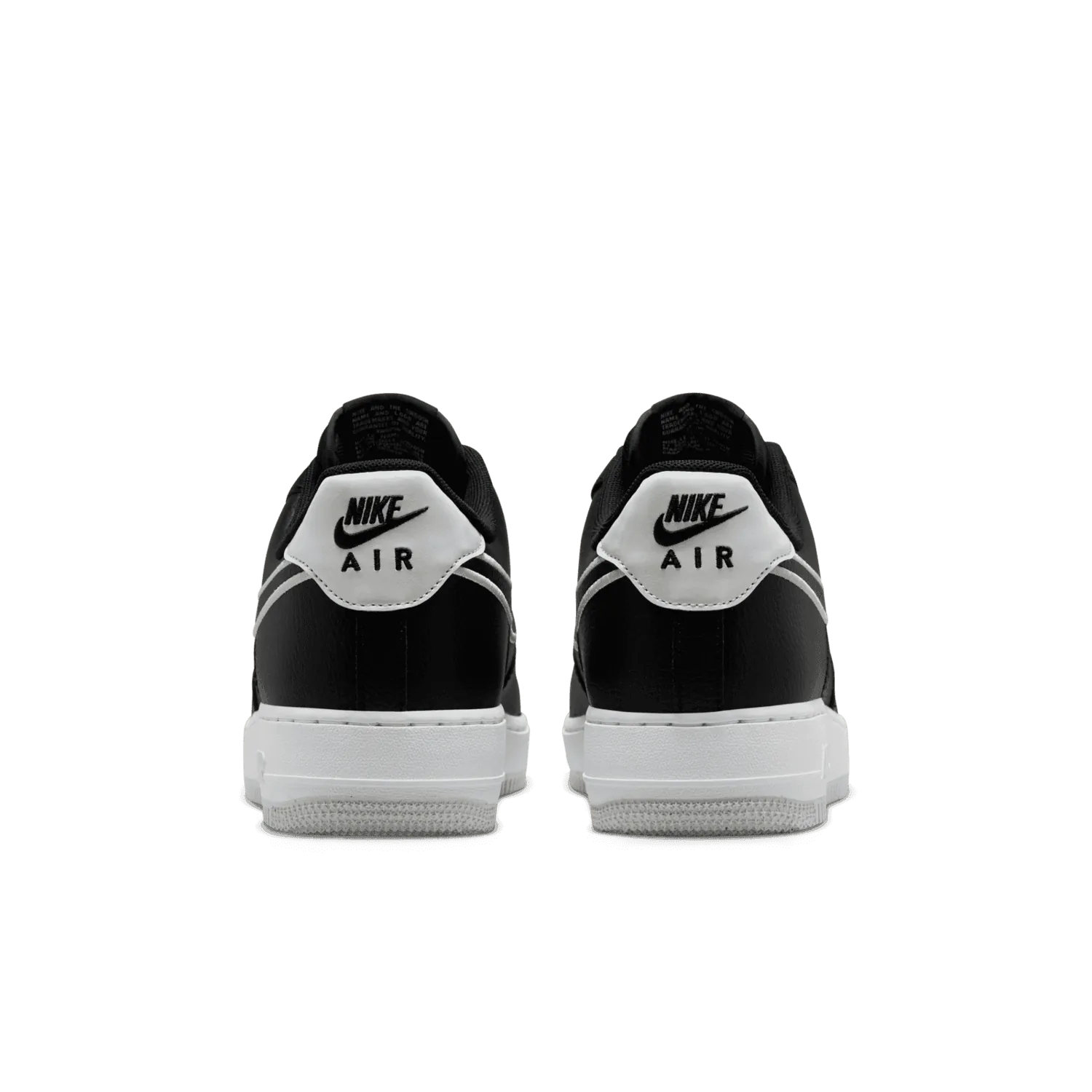 Nike Air Force 1 '07 Low Embroidered Swoosh Black White image 5
