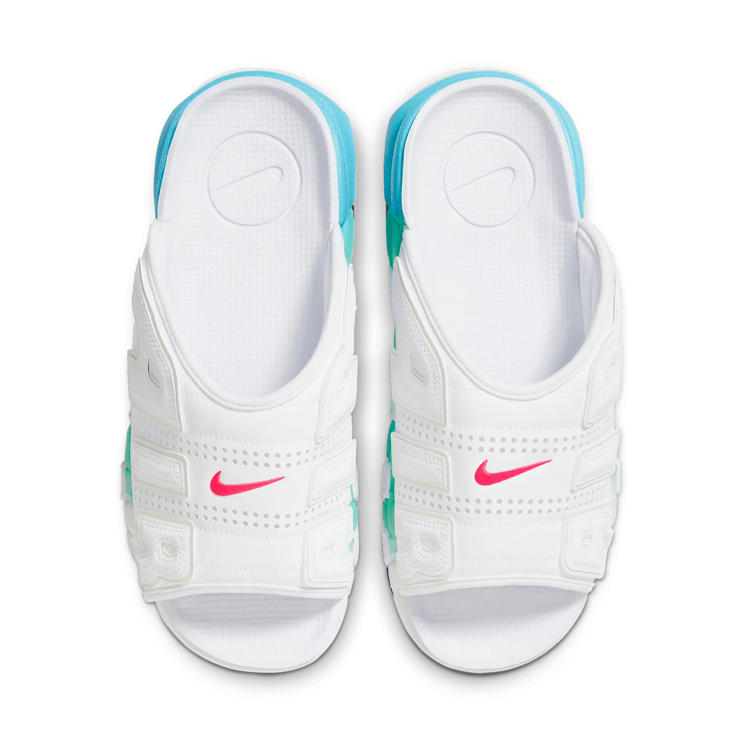 Nike Air More Uptempo Slide White Aqua image 3