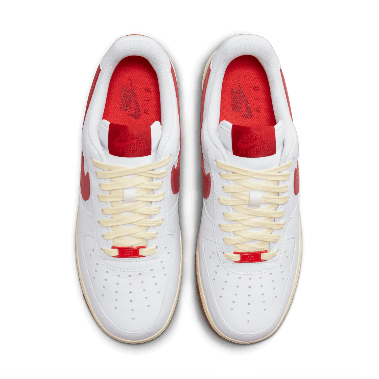 Nike Air Force 1 Low White Red Coconut Milk image 3