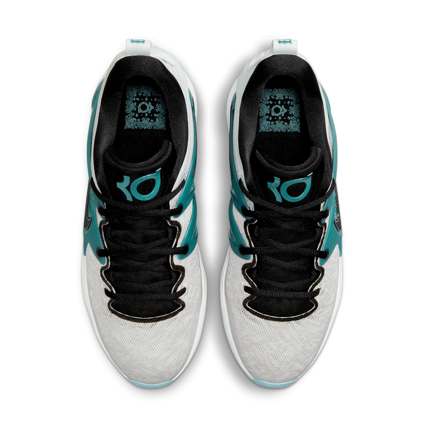 Nike KD 15 White Black Teal image 3