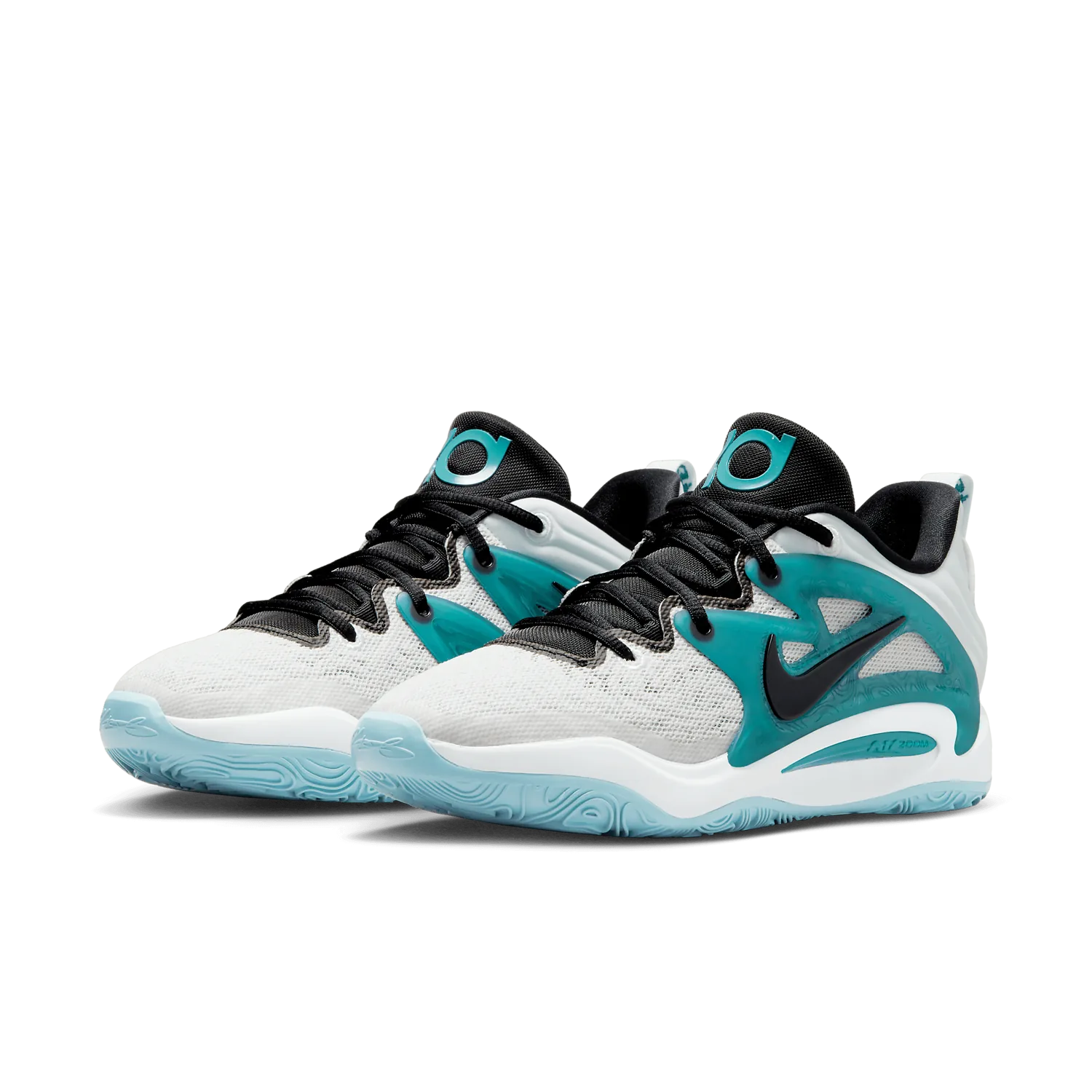 Nike KD 15 White Black Teal image 4