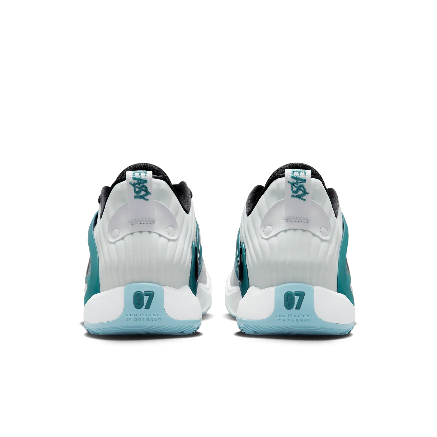 Nike KD 15 White Black Teal image 5