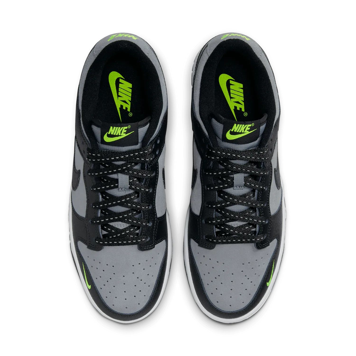 Nike Dunk Low Black Grey Volt image 3