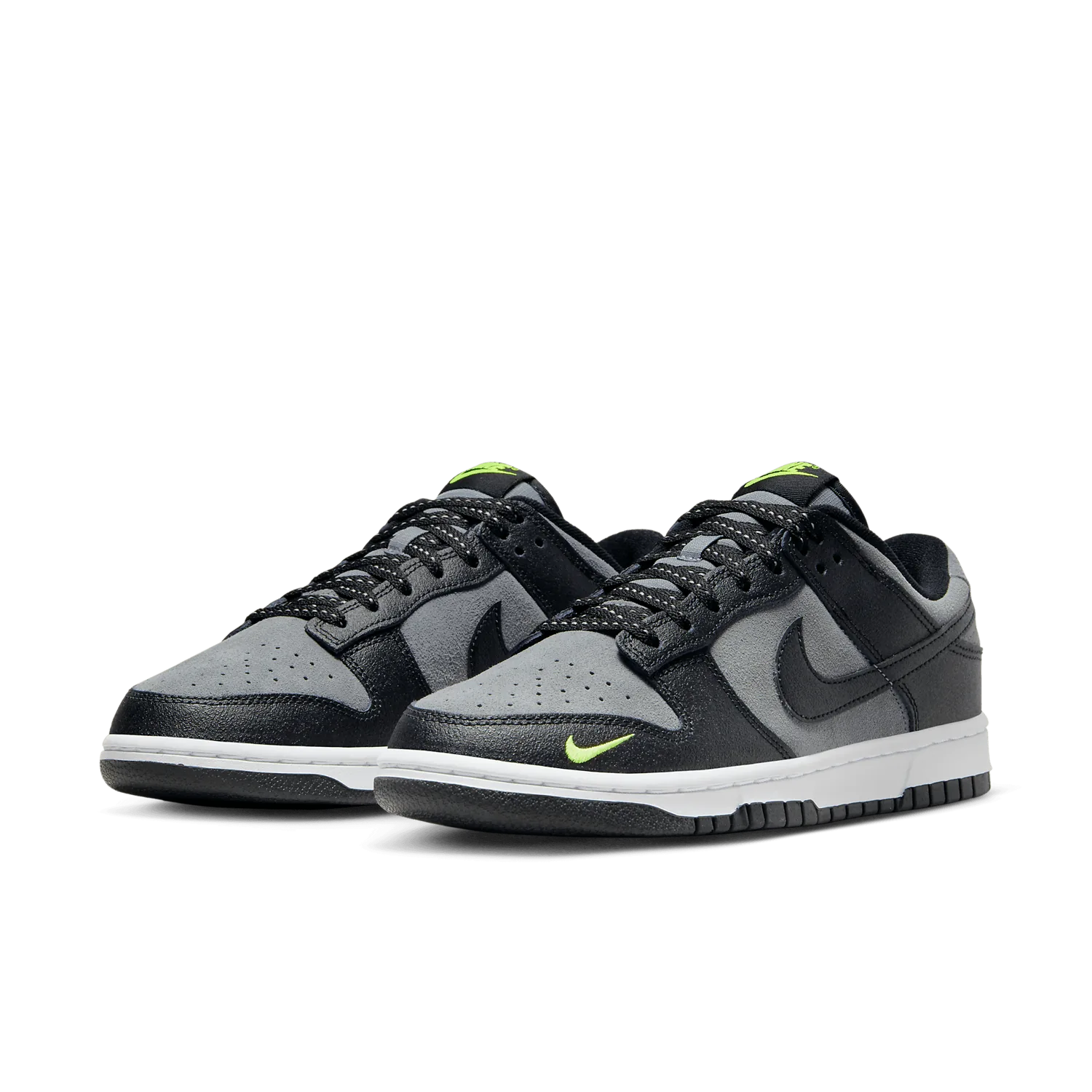 Nike Dunk Low Black Grey Volt image 4