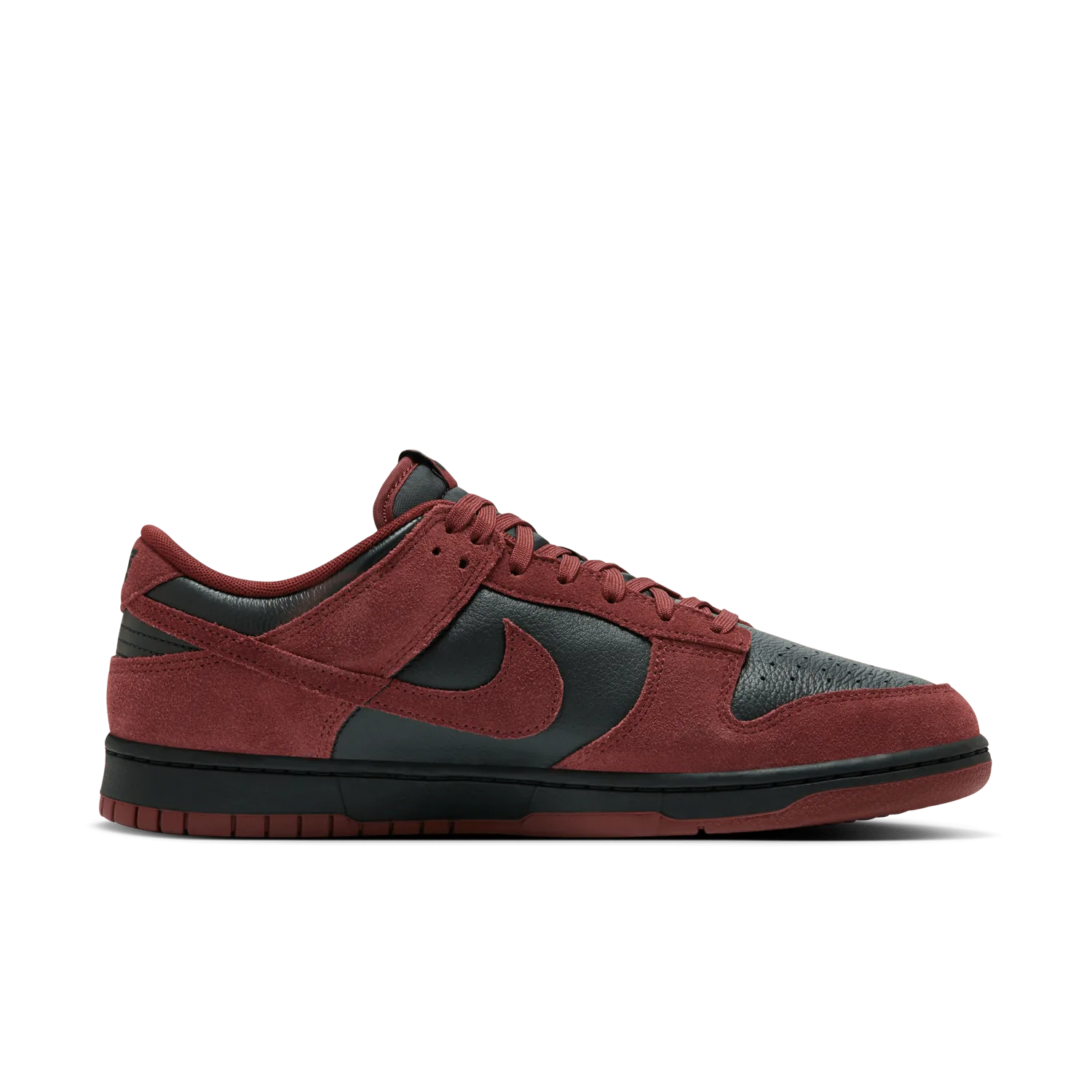 Nike Dunk Low Black Dark Team Red