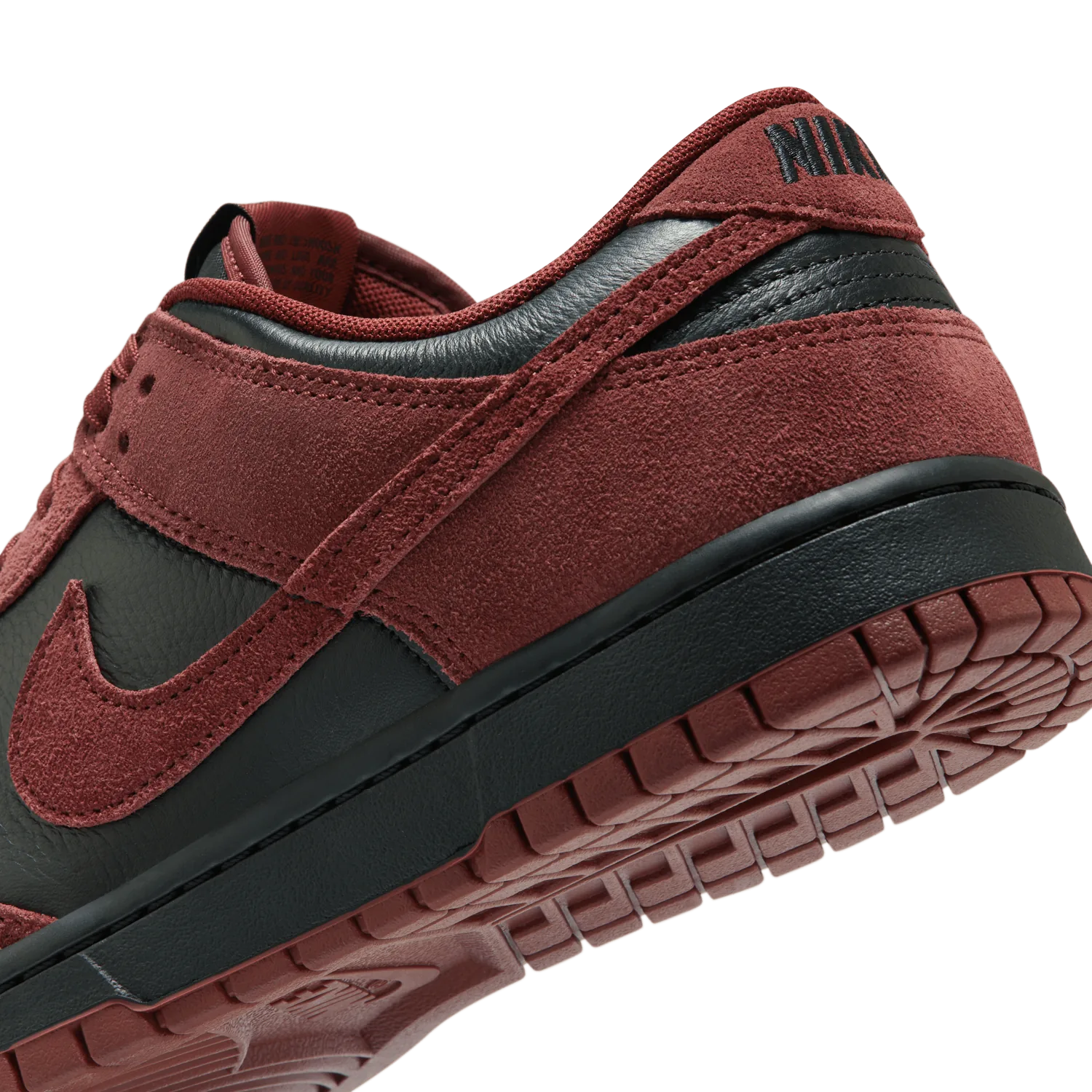 Nike Dunk Low Black Dark Team Red image 8
