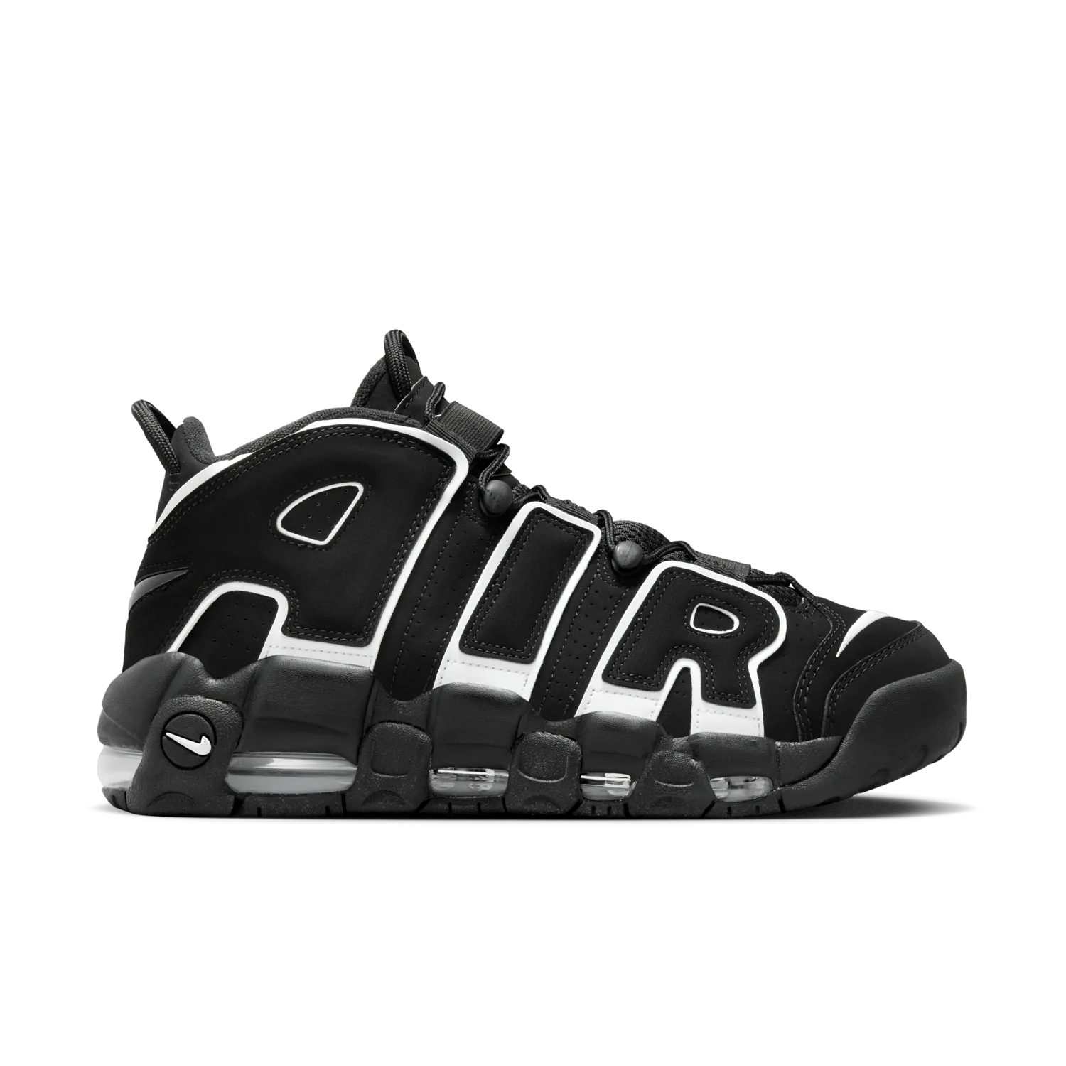 Nike Air More Uptempo Black White image 4