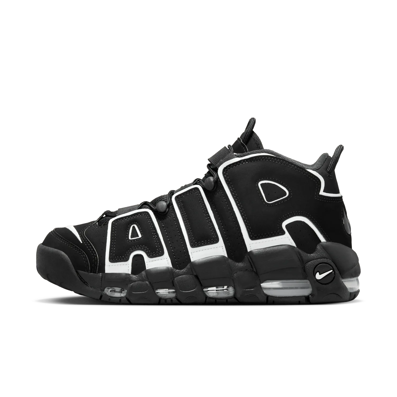 Nike Air More Uptempo Black White image 5