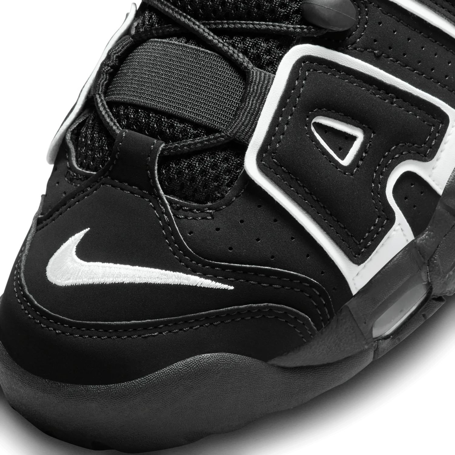Nike Air More Uptempo Black White image 14