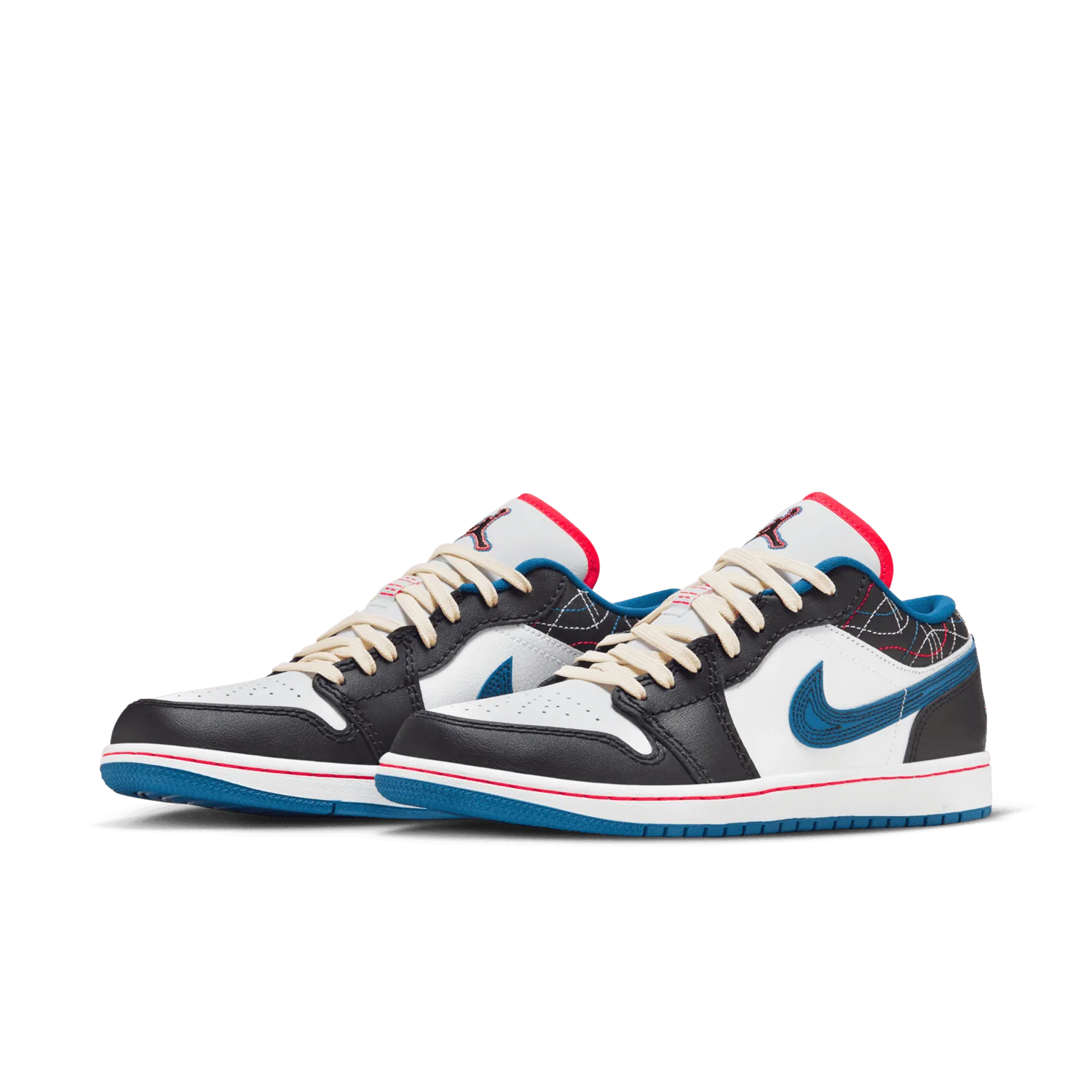 Air Jordan 1 Low SE Black Industrial Blue image 4
