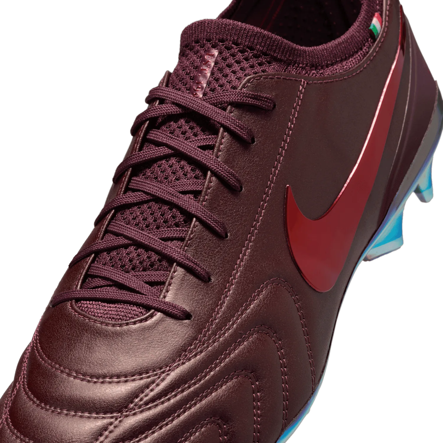 Nike Tiempo Legend 10 Elite Luxe FG Montebelluna Leather Port Wine image 7