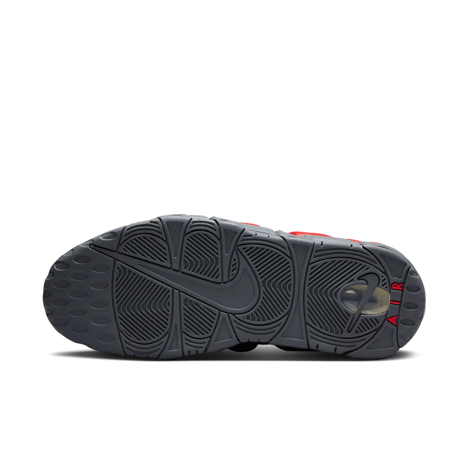 Nike Air More Uptempo Low Dark Grey Light Crimson