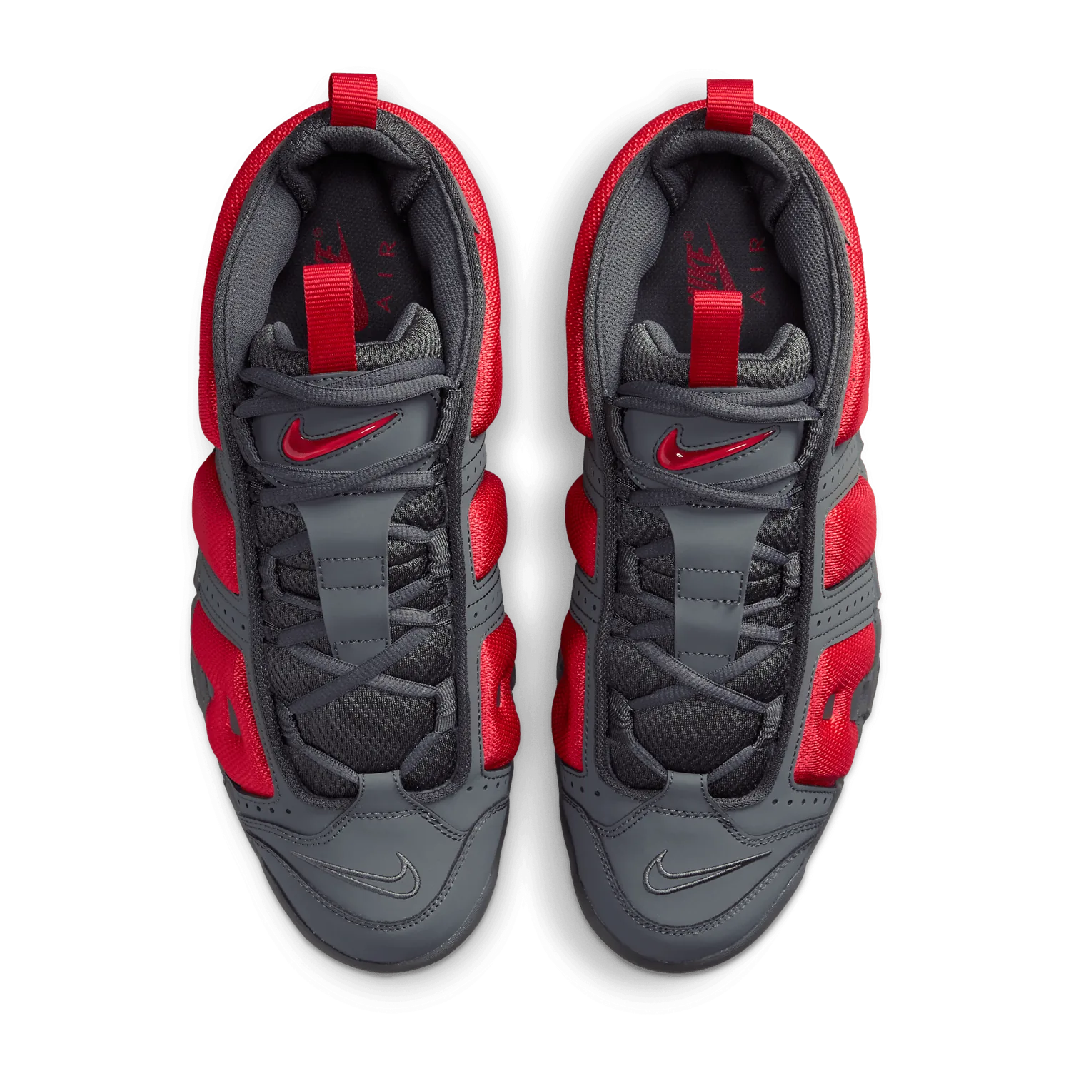 Nike Air More Uptempo Low Dark Grey Light Crimson image 2