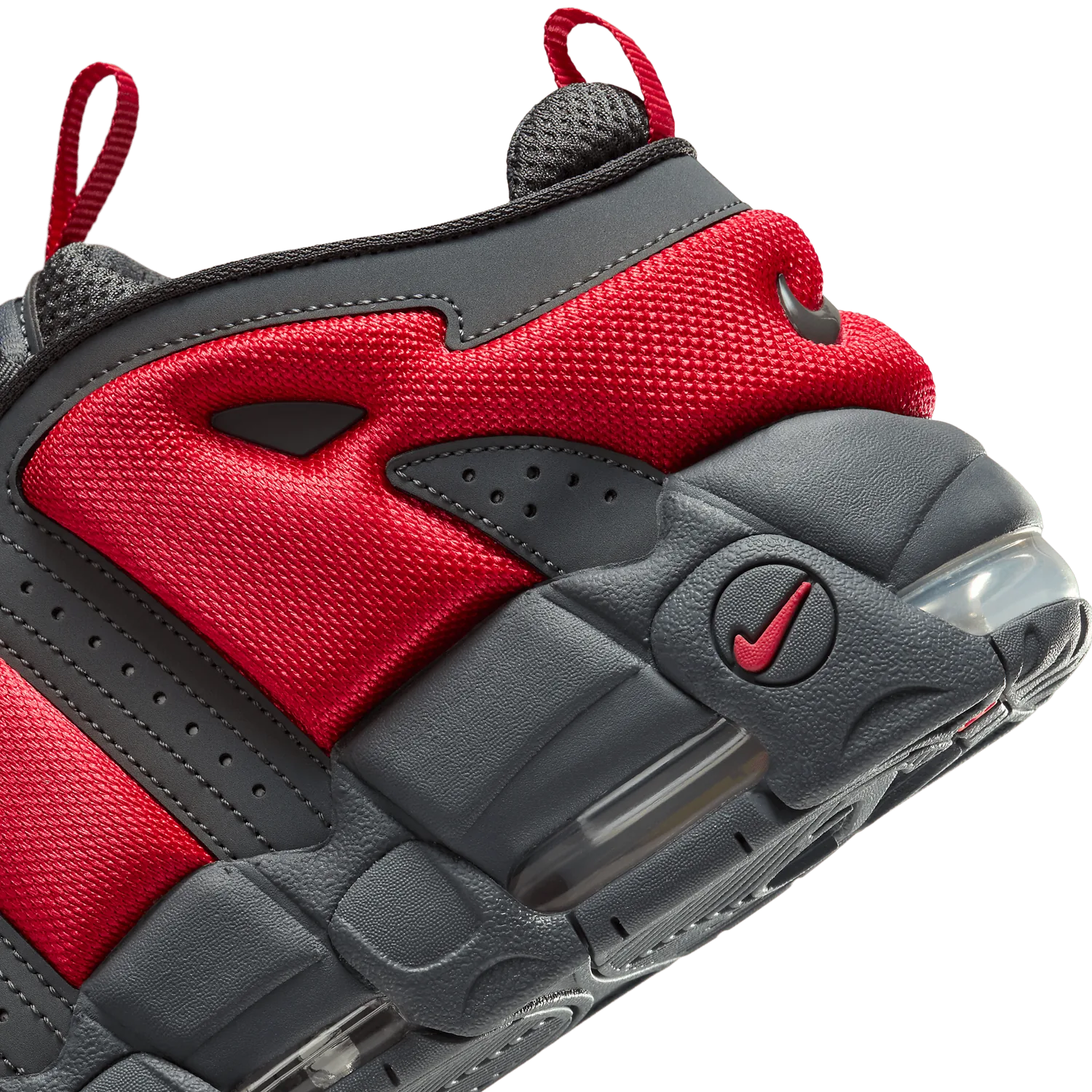 Nike Air More Uptempo Low Dark Grey Light Crimson image 6