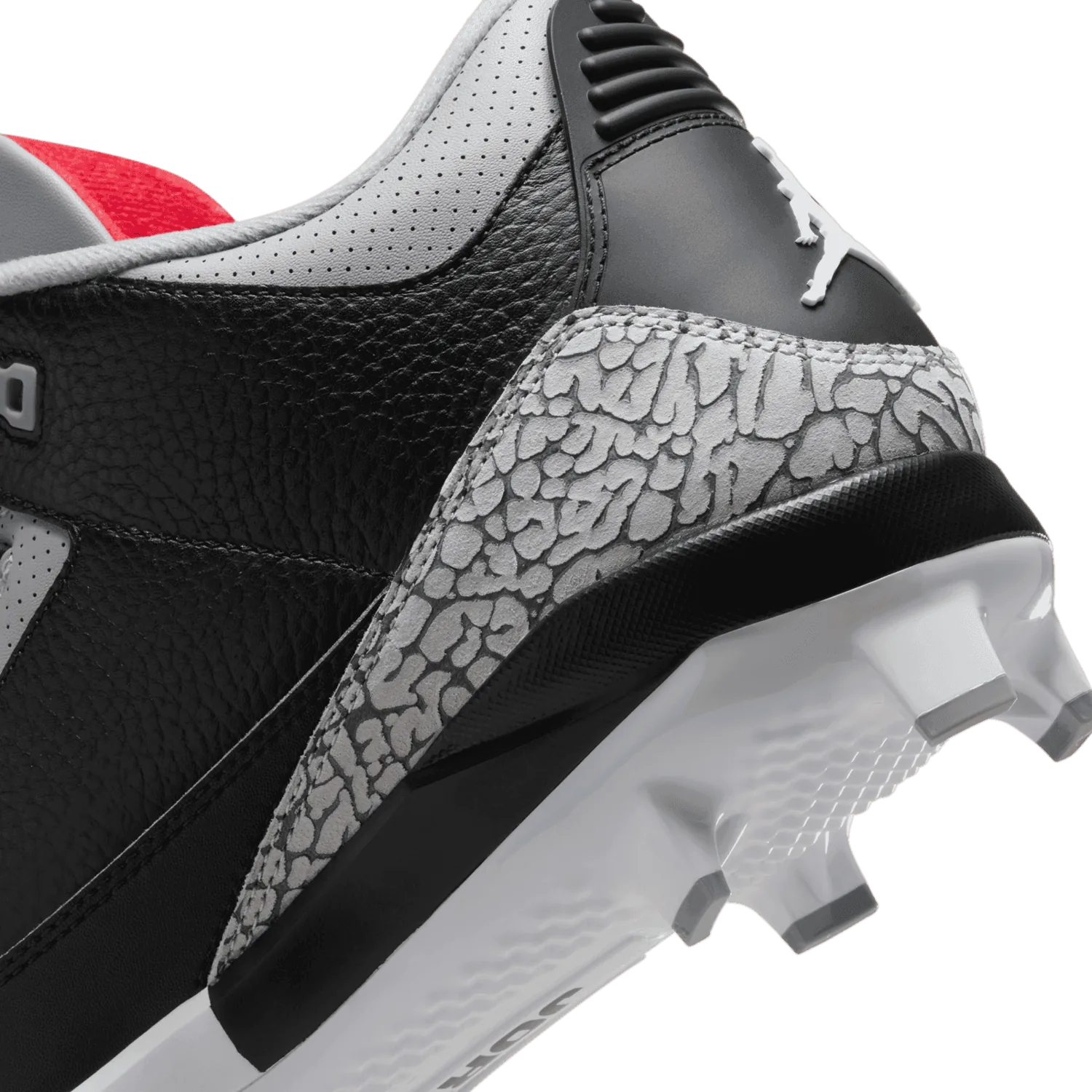 Air Jordan 3 Mid MCS Cleat Black Cement image 7