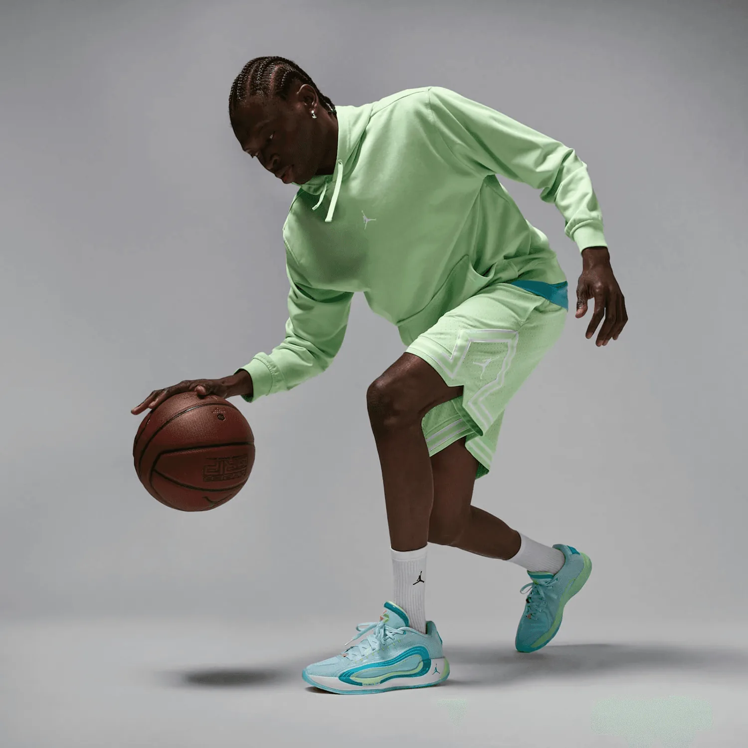 Jordan Luka 4 Football Grey Laser Blue image 2