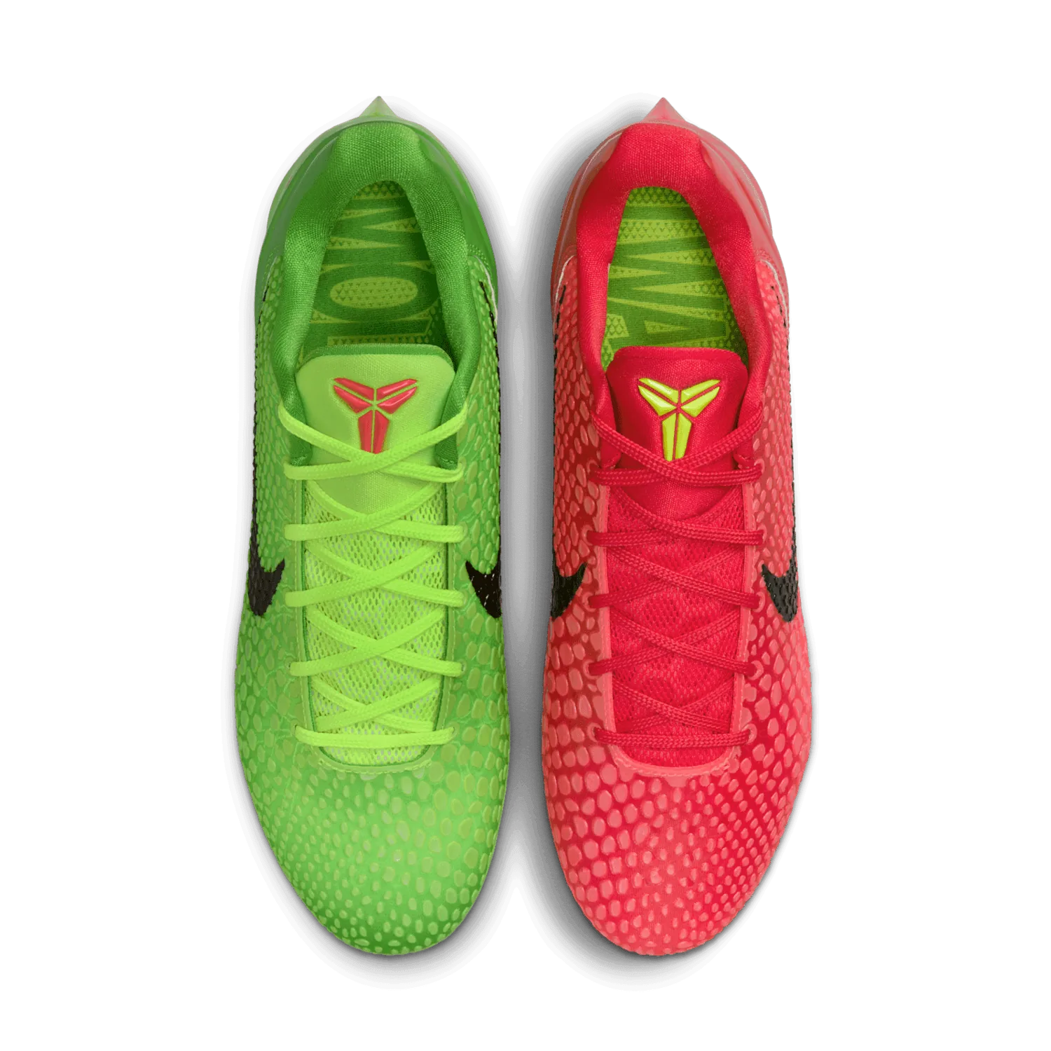 Nike Vapor Edge Kobe 6 SE Mismatch Grinch Cleats image 2