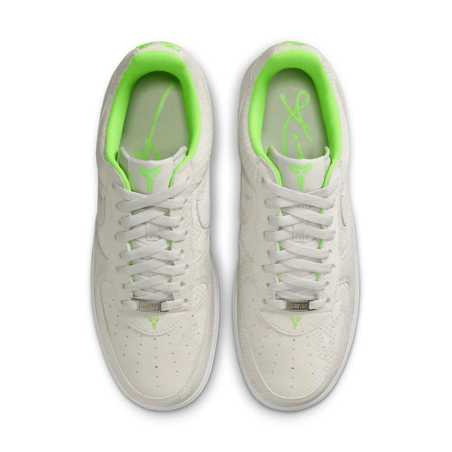 Nike Kobe Air Force 1 Low Vast Grey Electric Green image 7