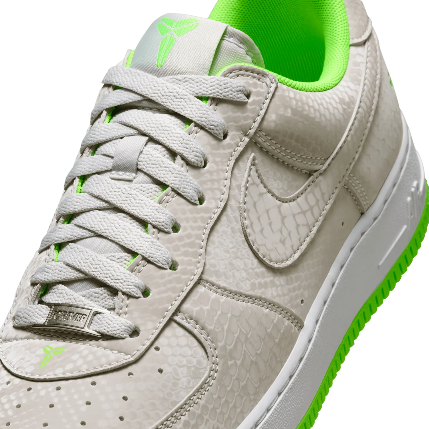Nike Kobe Air Force 1 Low Vast Grey Electric Green image 10