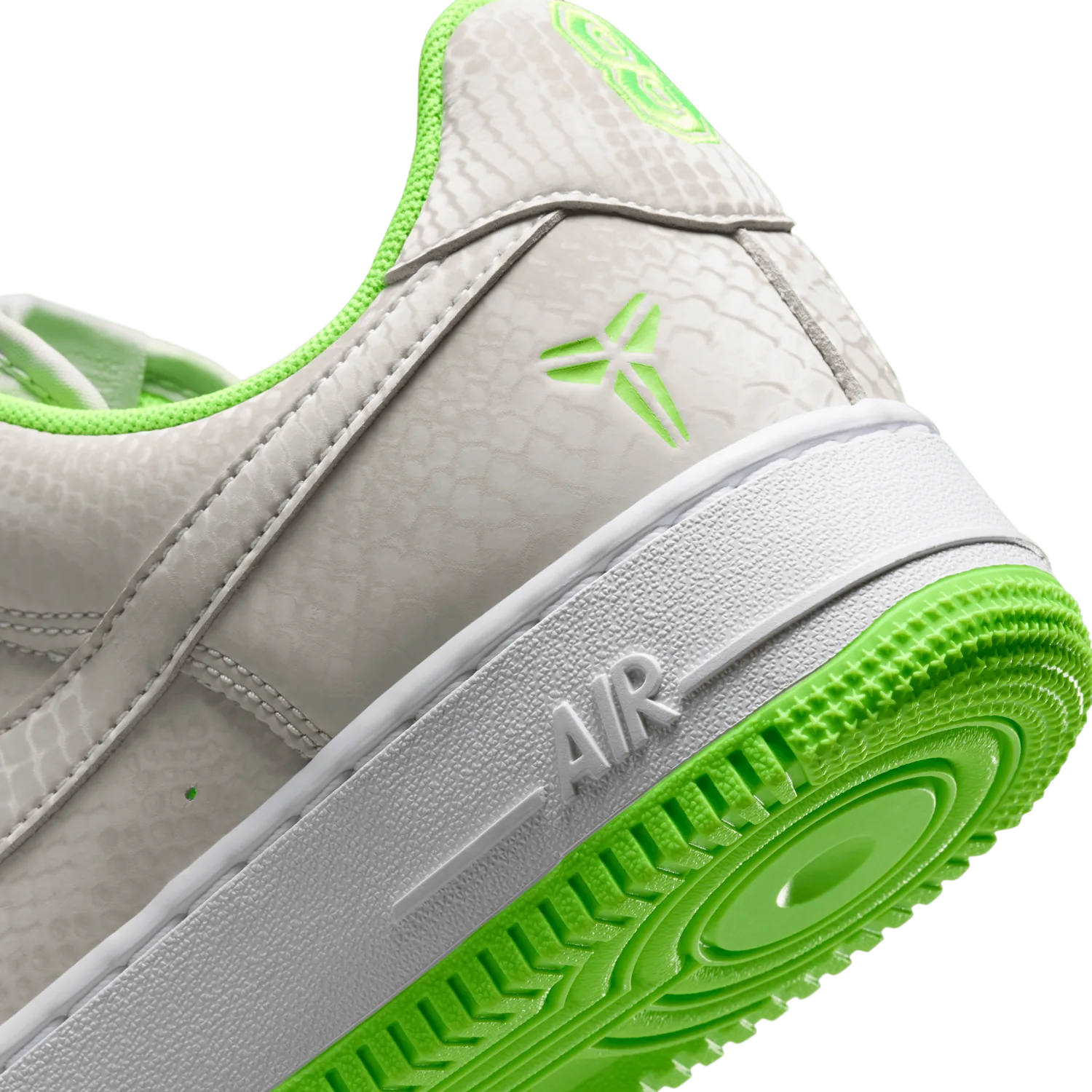 Nike Kobe Air Force 1 Low Vast Grey Electric Green image 11
