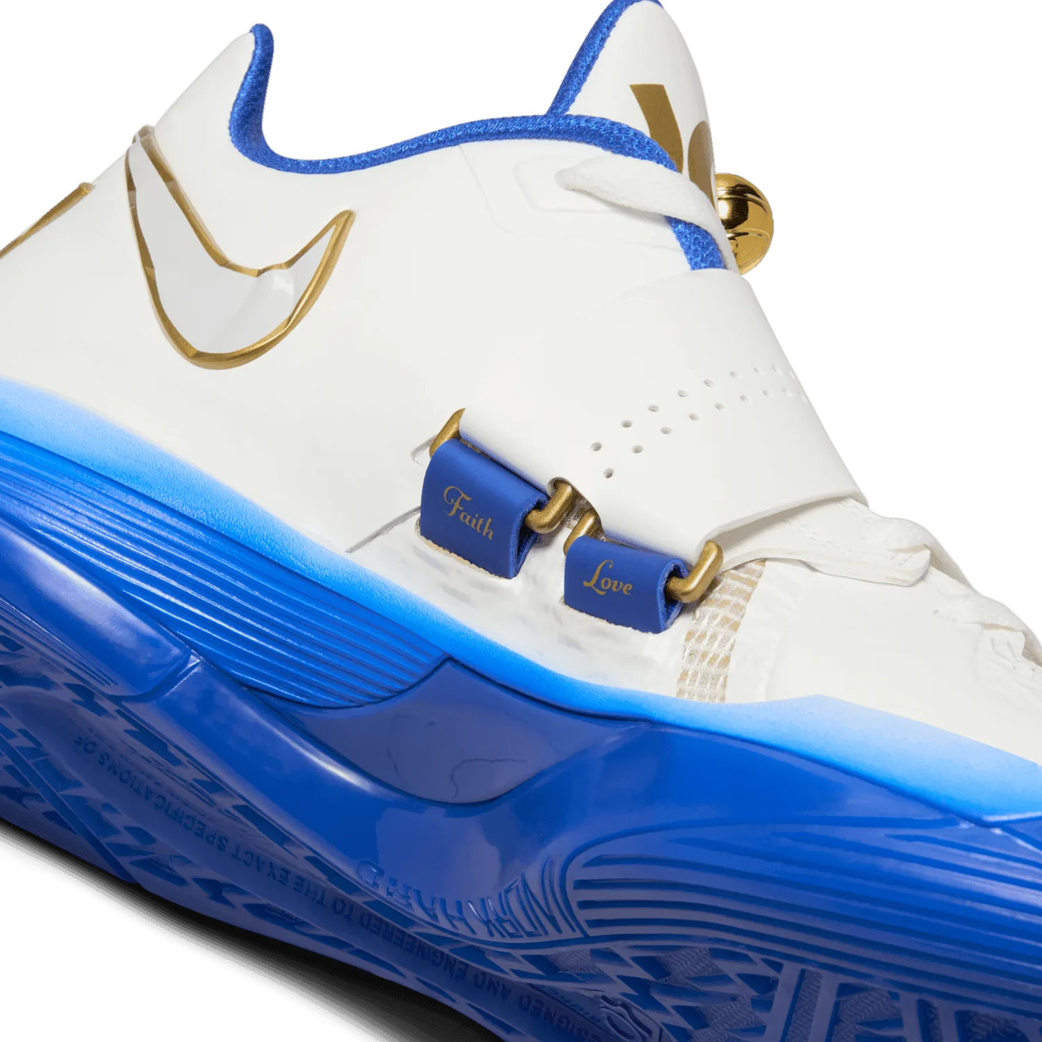 Nike KD 4 White Royal Gold image 2