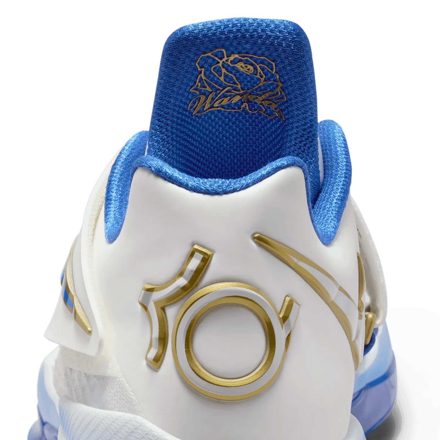 Nike KD 4 White Royal Gold image 3