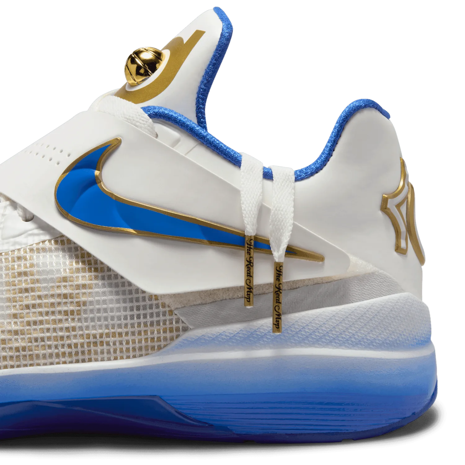 Nike KD 4 White Royal Gold image 11