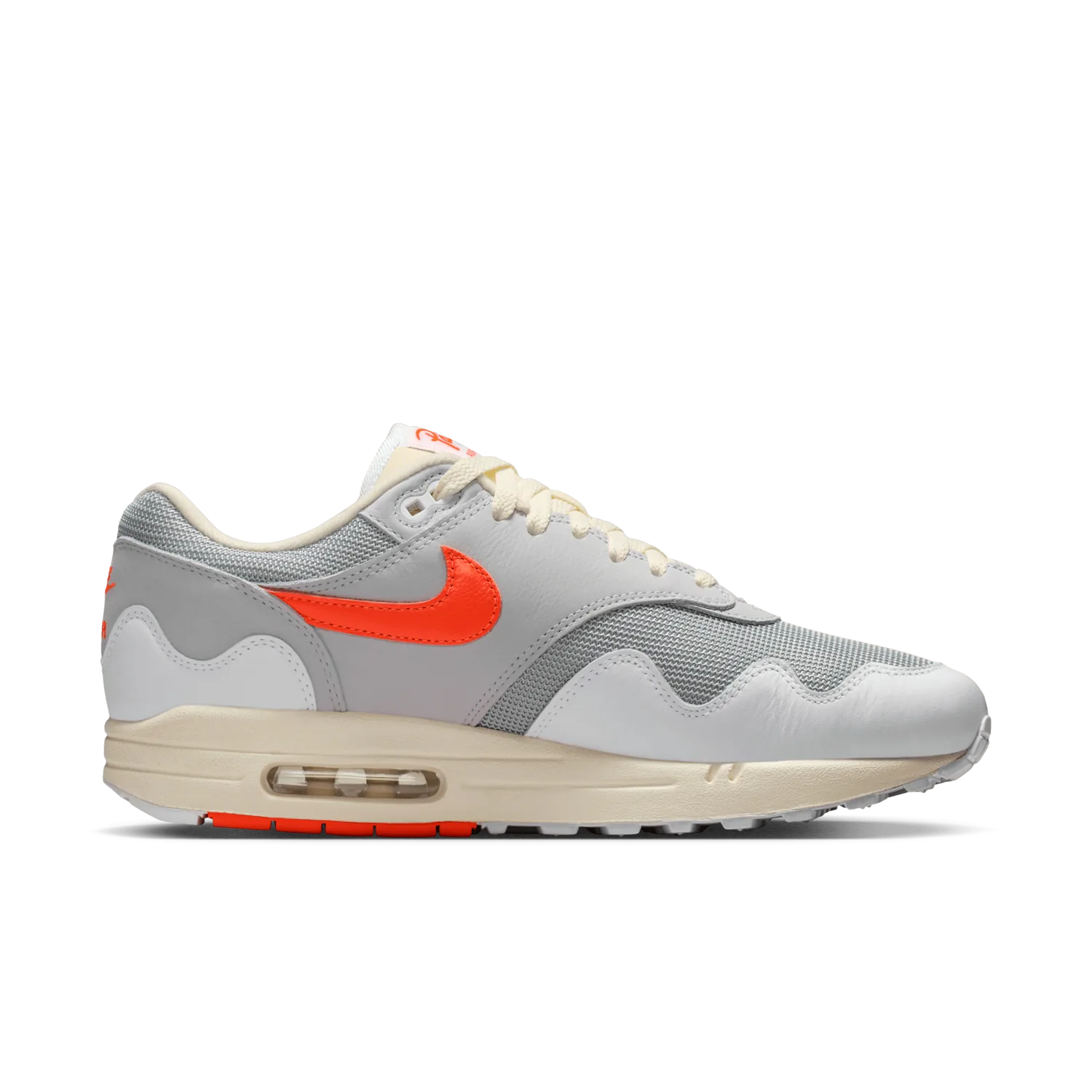 Nike Air Max 1 Waves Patta White Hyper Crimson image 6
