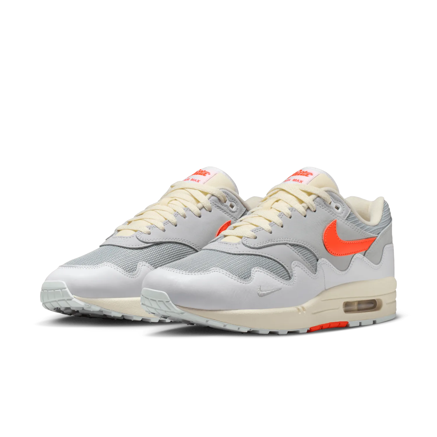 Nike Air Max 1 Waves Patta White Hyper Crimson image 8